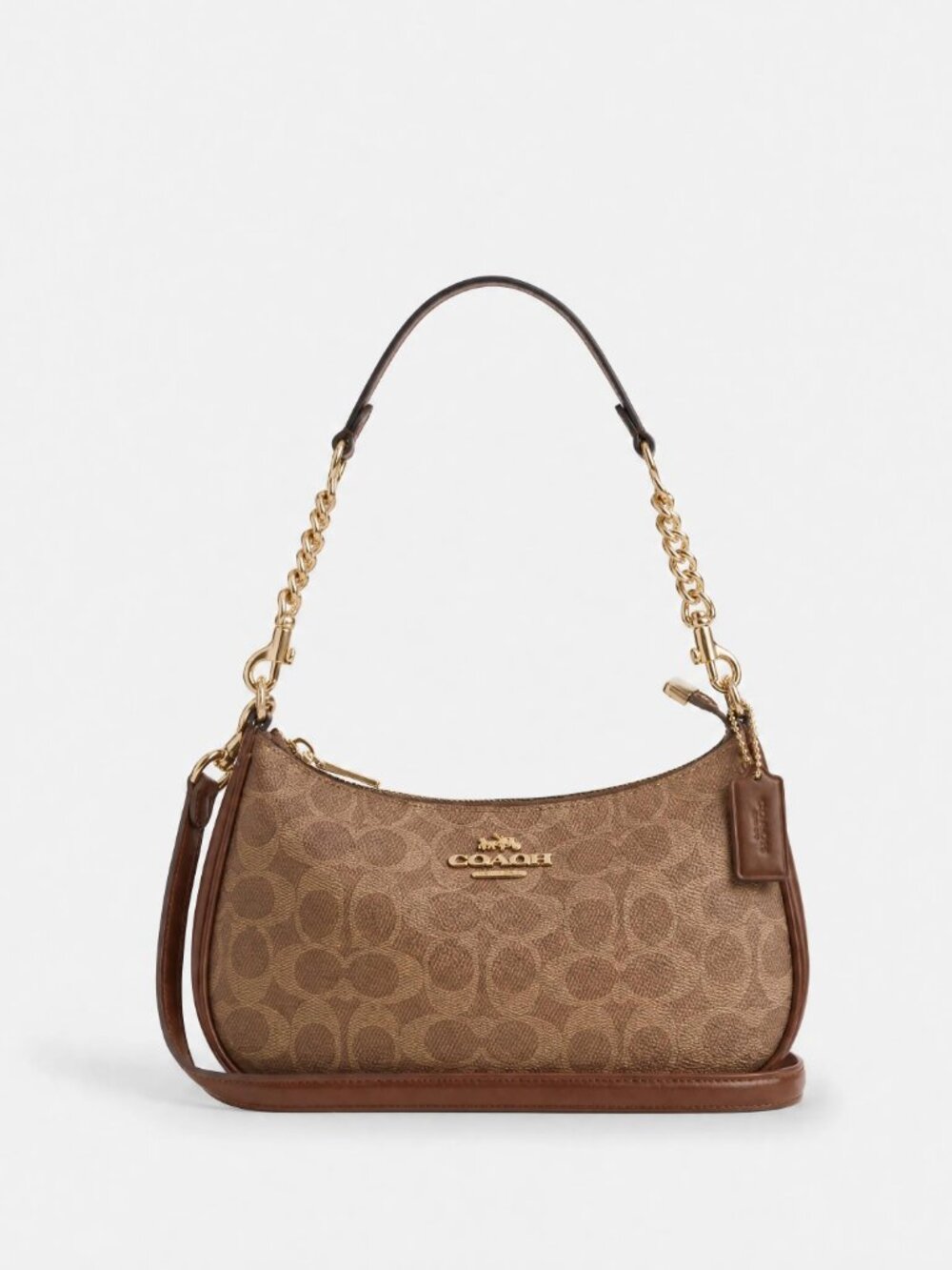 Coach Teri Bag Tan Brown Gold hardware